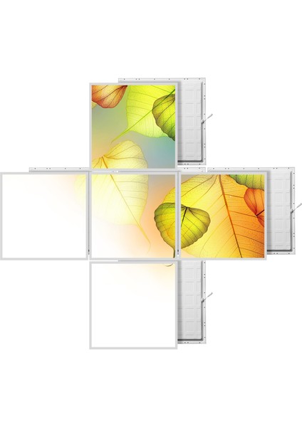 60 x 60 LED Panel Aydınlatma Desenli 3x3 5'li Grup Özel Seri 46511408SA