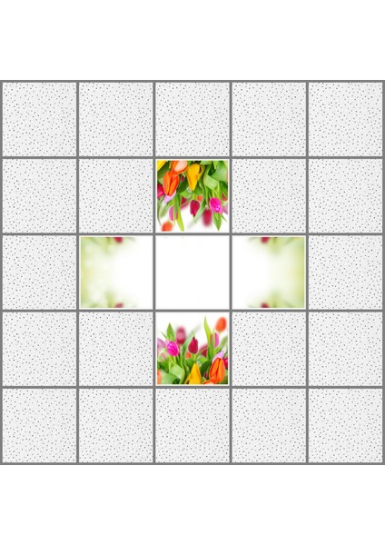 60 x 60 LED Panel Aydınlatma Desenli 3x3 5'li Grup Özel Seri 46511429SA