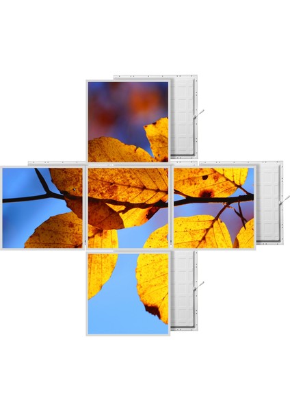 60 x 60 LED Panel Aydınlatma Desenli 3x3 5'li Grup Özel Seri 46511432SA