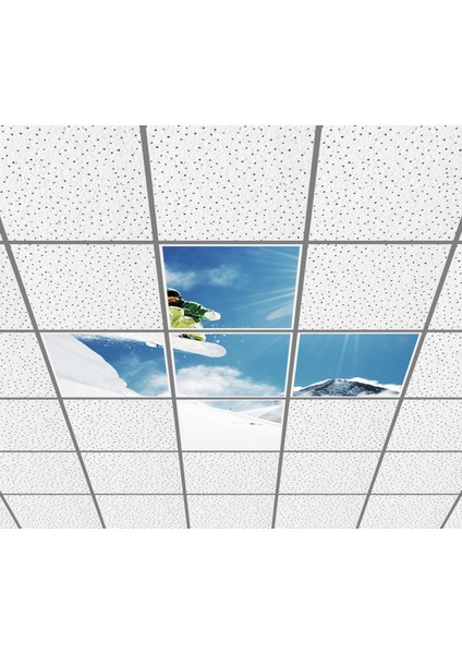 60 x 60 LED Panel Aydınlatma Desenli 3x3 5'li Grup Özel Seri 46511444SA