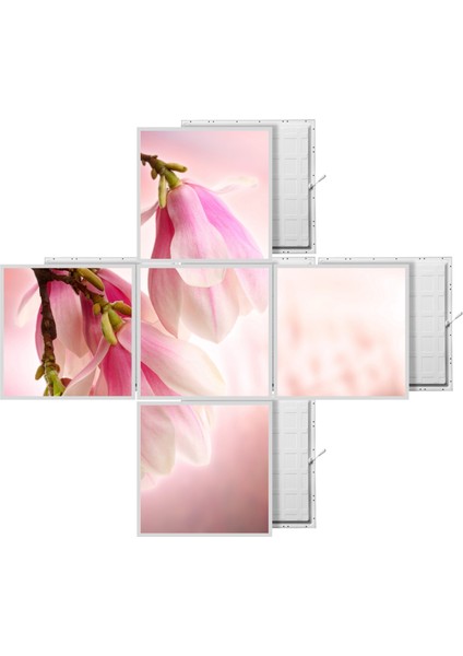 60 x 60 LED Panel Aydınlatma Desenli 3x3 5'li Grup Özel Seri 46511411SA
