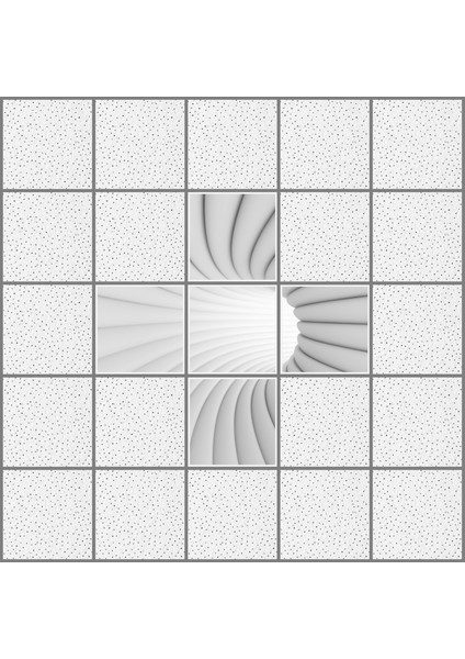 60 x 60 LED Panel Aydınlatma Desenli 3x3 5'li Grup Özel Seri 46511449SA modelleri