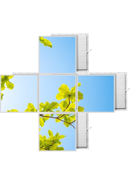 60 x 60 LED Panel Aydınlatma Desenli 3x3 5'li Grup Özel Seri 46511440SA