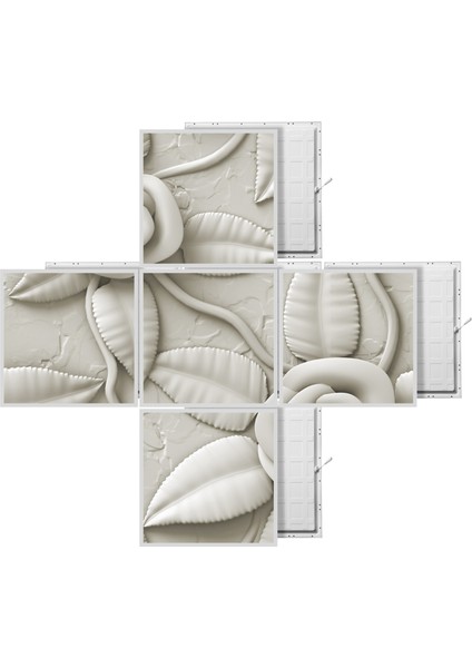 60 x 60 LED Panel Aydınlatma Desenli 3x3 5'li Grup Özel Seri 46511452SA