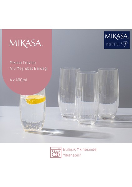 MKTREVHB4PC Treviso 4lü 400ML Highball Bardağı