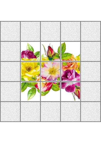 60X60 LED Panel Aydınlatma Desenli 3x3 9 Lu Grup 46510234SA