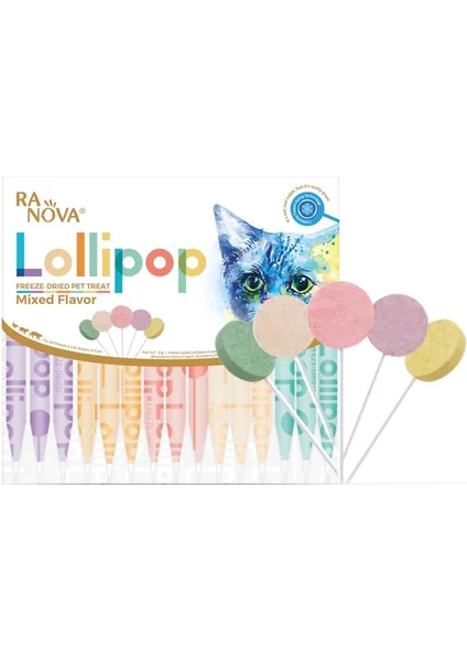 Kediler Için Karışık Lezzetli Lolipop *1.4g *15'li