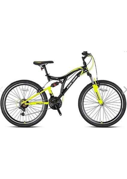 Hunter - 24" Mtb - 21 Vites - V.b. - Siyah- Neon Sarı/beyaz