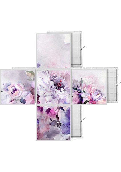 60X60 LED Panel Aydınlatma Desenli 3x3 5 Li Grup Özel Seri 46511463SA