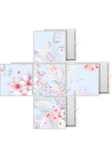 60X60 LED Panel Aydınlatma Desenli 3x3 5 Li Grup Özel Seri 46511471SA