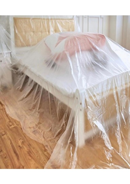 Naylon Tadilat Boya Koruyucu Örtü Poşet Folyo - 4x5 Metre - 20 M2 - 1 Paket