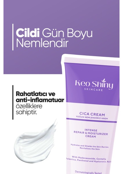 Nemlendirici Bariyer Koruyucu ve Yoğun Onarıcı Madecassoside Özlü Cica Krem 50 ml