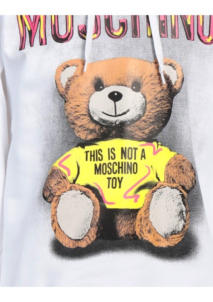 Teddy Desenli Pamuklu Kapşonlu Sweatshirt fiyatları