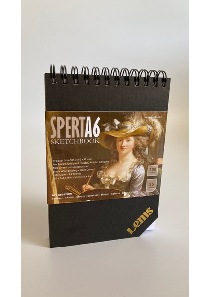Sperta Set A6 A5 A4 Sketchbook 300 gr 50 Sayfa 25 Yaprak Sert Kapak Eskiz Defteri fiyatları