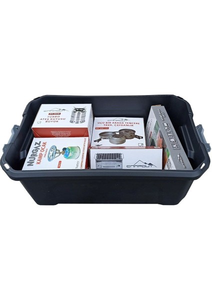 Kamp Malzemeleri Düzenleyici Derin Organizer Set 40 Litre x 4 Adet