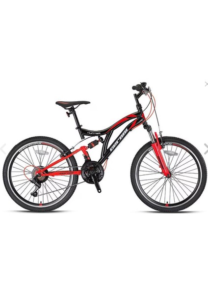 Hunter - 26" Mtb - 21 Vites - V.b. - Siyah-Kırmızı/beyaz