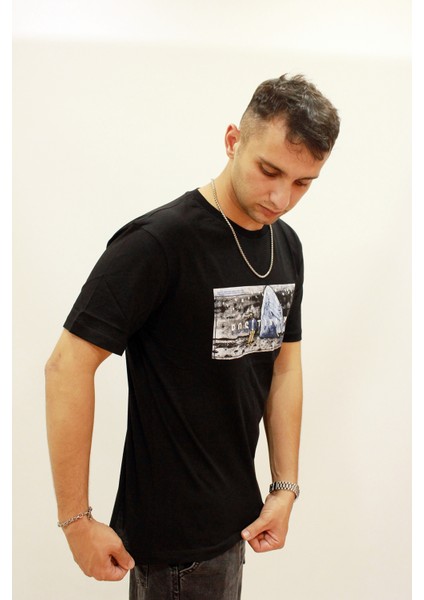 Ets 2270 Baskılı Işleme Detaylı Relax Fit Erkek T-Shirt fiyatları