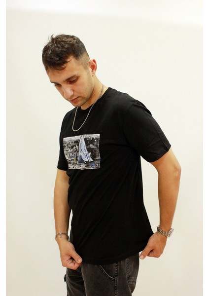 Ets 2270 Baskılı Işleme Detaylı Relax Fit Erkek T-Shirt modelleri