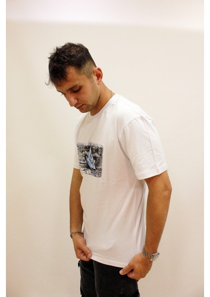 Ets 2270 Baskılı Işleme Detaylı Relax Fit Erkek T-Shirt fiyatları