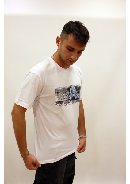 Ets 2270 Baskılı Işleme Detaylı Relax Fit Erkek T-Shirt modelleri