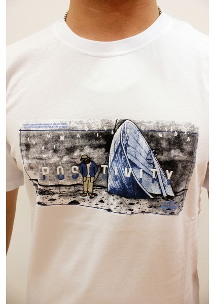 Ets 2270 Baskılı Işleme Detaylı Relax Fit Erkek T-Shirt indirimleri