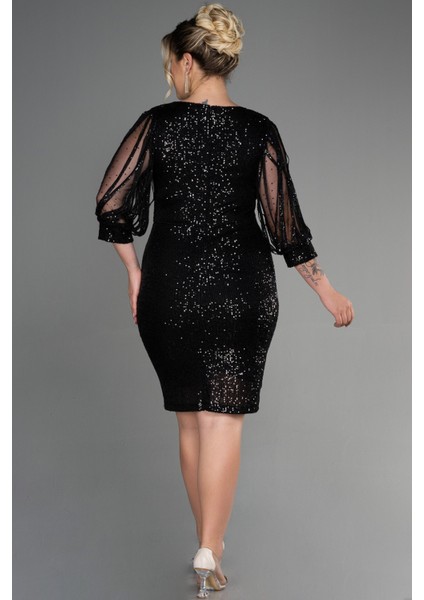 Kısa Pul Payet Büyük Beden Abiye ABK631 fiyatları