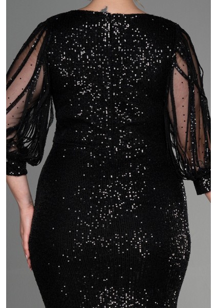 Kısa Pul Payet Büyük Beden Abiye ABK631 fırsatları