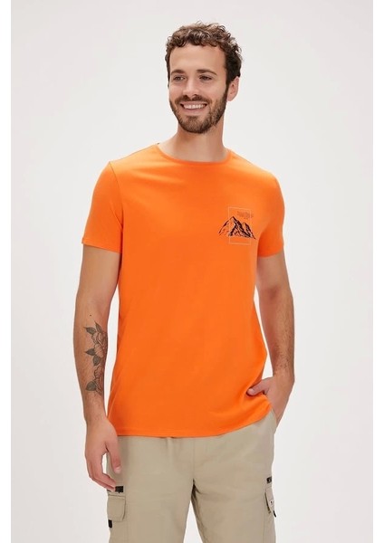 Carl Turuncu Erkek Tişört fırsatları