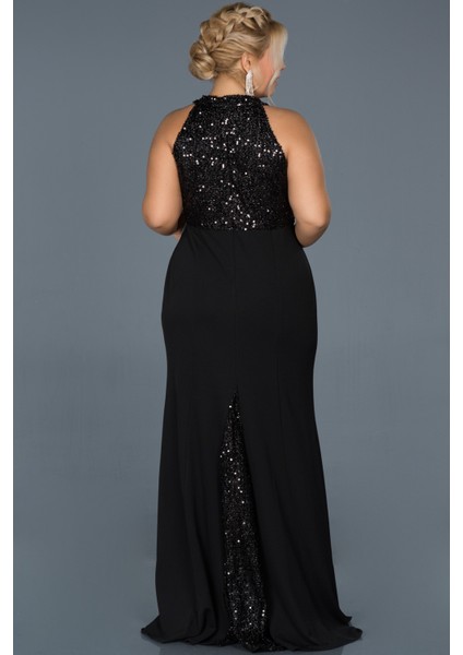 Payetli Büyük Beden Balık Abiye ABU743 fiyatları