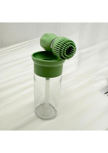 Silikon Hazneli Fırçalı Yağlık 300 Ml Yeşil