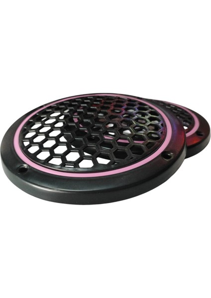 20CM Pembe Neon Ledli Hoparlör Kapağı 2ADET