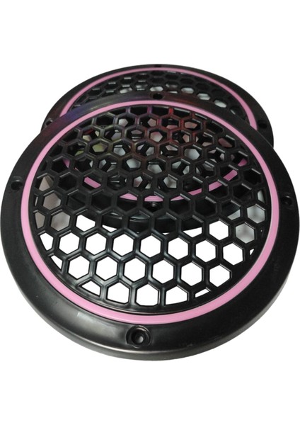 20CM Pembe Neon Ledli Hoparlör Kapağı 2ADET