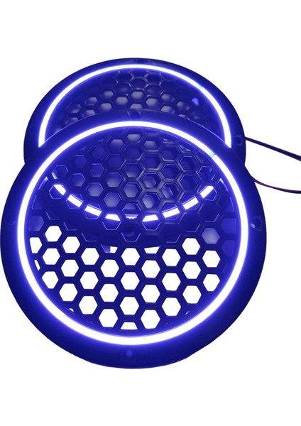 20CM Pembe Neon Ledli Hoparlör Kapağı 2ADET