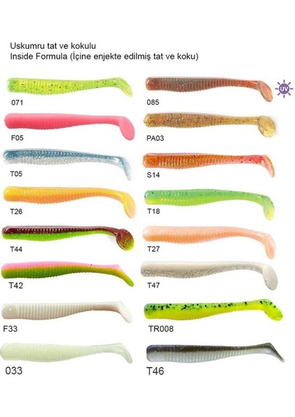 Long John 3.1'' 7.87CM 8 Adet Silikon Yem fiyatları