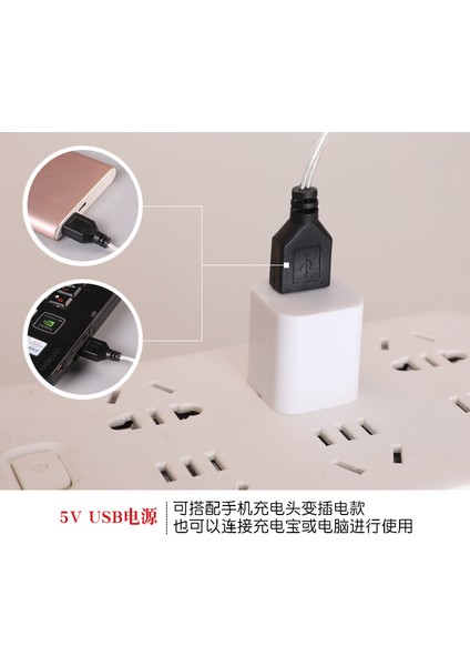 Noel Süsleme Fener Noel Çam Iğneleri Aksesuarları Halka Işık Dize USB Noel Işık Dize Bebek Topu Lamba (Yurt Dışından) modelleri