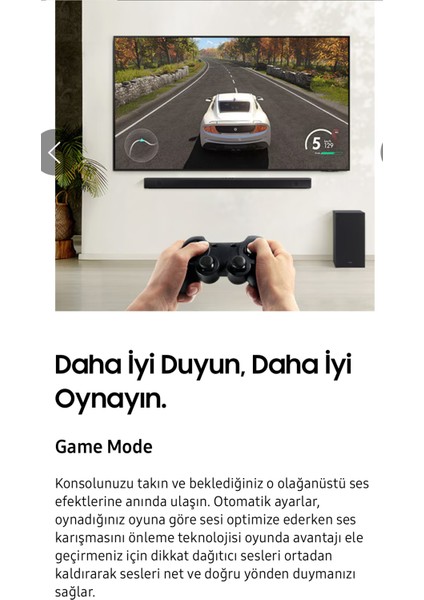 3 Boyutlu Çevresel Ses Dts Virtual x & Dolby Audio Game Mode, Derin ve Zengin Bas 430W 3.1 Soundbar