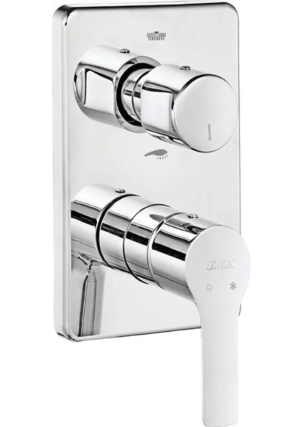 Luna Ankastre Banyo Bataryası Sıva Üstü 2 Yollu 102167236-KDE