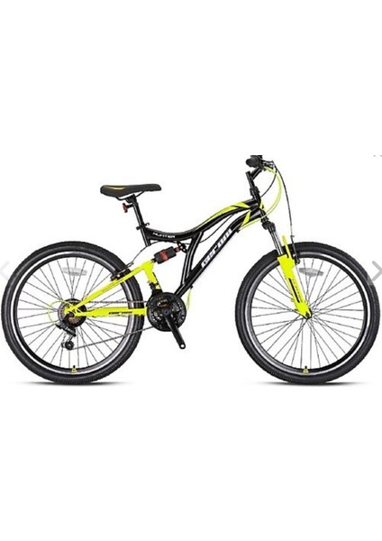 Hunter - 26" Mtb - 21 Vites - V.b. - Siyah- Neon Sarı/beyaz