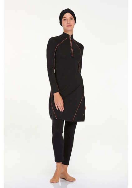 Likralı Tam Kapalı Tesettür Mayo Mıranda 4543 Siyah fırsatları