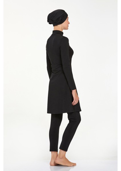 Likralı Tam Kapalı Tesettür Mayo Mıranda 4543 Siyah indirimleri