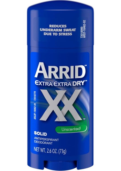 Xx Extra Extra Dry Uncented Antiperspirant (Kokusuz) 2.6 Oz 73GR