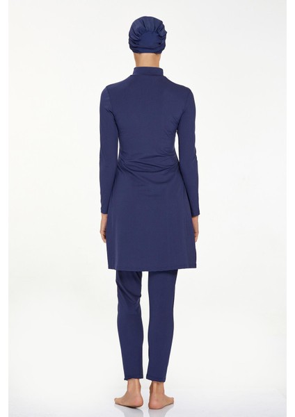 Likralı Tam Kapalı Tesettür Mayo Eslında 4544 Koyu Lacivert indirimleri