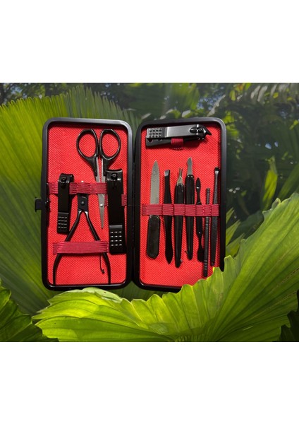 Çok Fonksiyonlu Çantalı Tırnak Makası Cımbız Törpü 13 Parça Manikür Pedikür Seti fırsatları