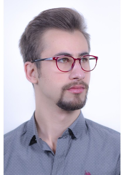 Mavi Unisex Dinlendirici Bilgisayar Ekran Gözlüğü Bordo UV400 48 Bordo Oval Mat fiyatları