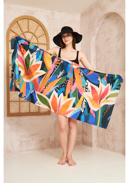 Pleasant Baskılı Pamuklu Plaj Havlusu 70 X 150