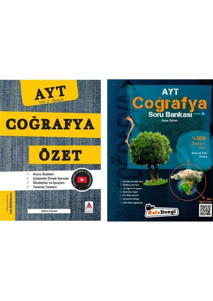 Delta Kültür AYT Coğrafya Özet - Kafa Dengi AYT Coğrafya Orta ve İleri Düzey Soru Bankası