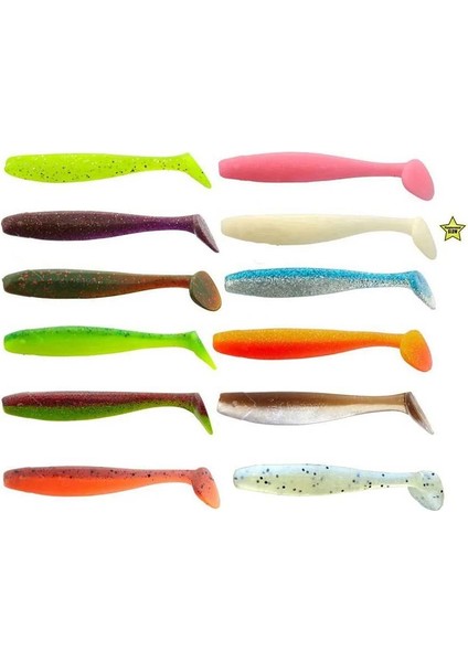 Minnow 3.3'' 8.38CM 7 Adet Silikon Yem