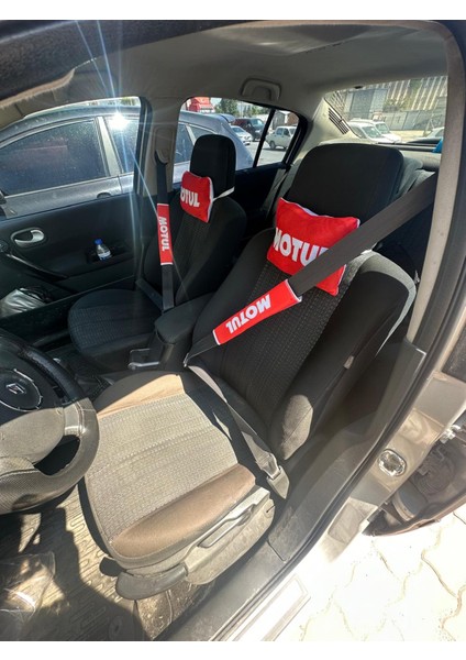 Motul Oto Konfor Seti (Boyun Yastığı, Kemer Pedi, Ayna Ipi, Cam Süsü 6 Parça)