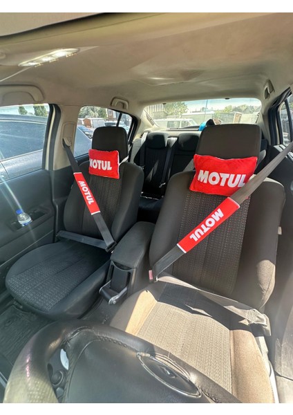 Motul Oto Konfor Seti (Boyun Yastığı, Kemer Pedi, Ayna Ipi, Cam Süsü 6 Parça)