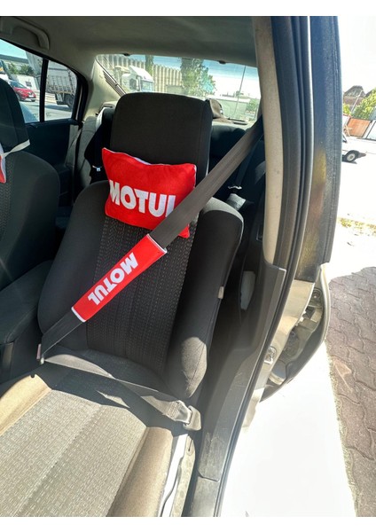 Motul Oto Konfor Seti (Boyun Yastığı, Kemer Pedi, Ayna Ipi, Cam Süsü 6 Parça)